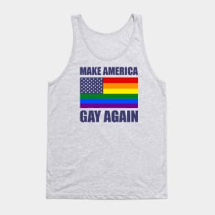 Rainbow LGBTQ American Pride Diversity Flag Tank Top